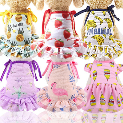 Cotton Pet Clothes Cute Fruit Pattern
