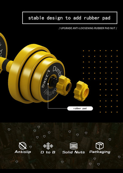 Portable dumbbells adjustable gym fitness