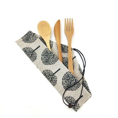 Sustainable Biodegradable Cutlery Set For Kitchen
