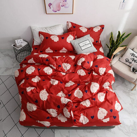 Girl Boy Kid Bed Cover Set Duvet