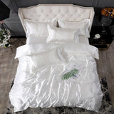 Nordic Style Silk Bedding Set Queen