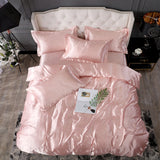 Nordic Style Silk Bedding Set Queen