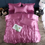 Nordic Style Silk Bedding Set Queen