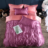 Nordic Style Silk Bedding Set Queen