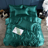 Nordic Style Silk Bedding Set Queen