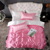 Nordic Style Silk Bedding Set Queen