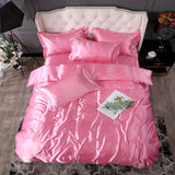 Nordic Style Silk Bedding Set Queen