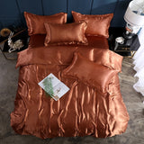 Nordic Style Silk Bedding Set Queen