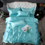 Nordic Style Silk Bedding Set Queen