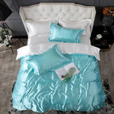 Nordic Style Silk Bedding Set Queen