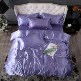 Nordic Style Silk Bedding Set Queen