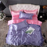 Nordic Style Silk Bedding Set Queen