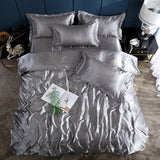 Nordic Style Silk Bedding Set Queen