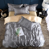 Nordic Style Silk Bedding Set Queen