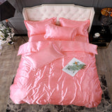 Nordic Style Silk Bedding Set Queen