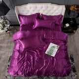 Nordic Style Silk Bedding Set Queen