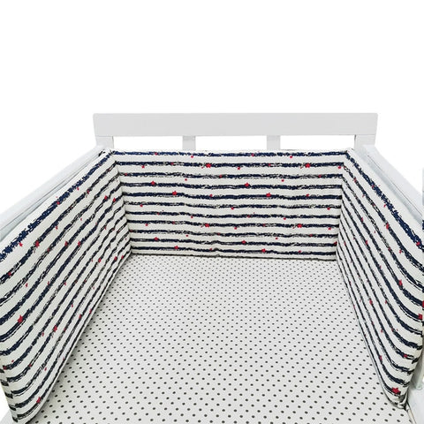 Nordic Stars Baby Bed Thicken Bumpers