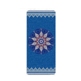 Suede Yoga Mat with Body Alignment Lines