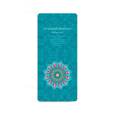 Suede Yoga Mat with Body Alignment Lines