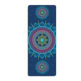 Suede Yoga Mat with Body Alignment Lines