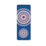 Suede Yoga Mat with Body Alignment Lines