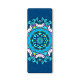 Suede Yoga Mat with Body Alignment Lines