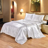 Satin Silk Bedding Set Luxury Queen