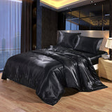 Satin Silk Bedding Set Luxury Queen