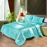 Satin Silk Bedding Set Luxury Queen