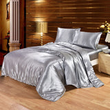 Satin Silk Bedding Set Luxury Queen