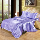 Satin Silk Bedding Set Luxury Queen