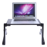 Portable foldable adjustable folding table