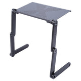 Portable foldable adjustable folding table