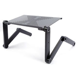 Portable foldable adjustable folding table