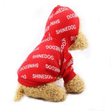 Hooded pet dog cat clothes